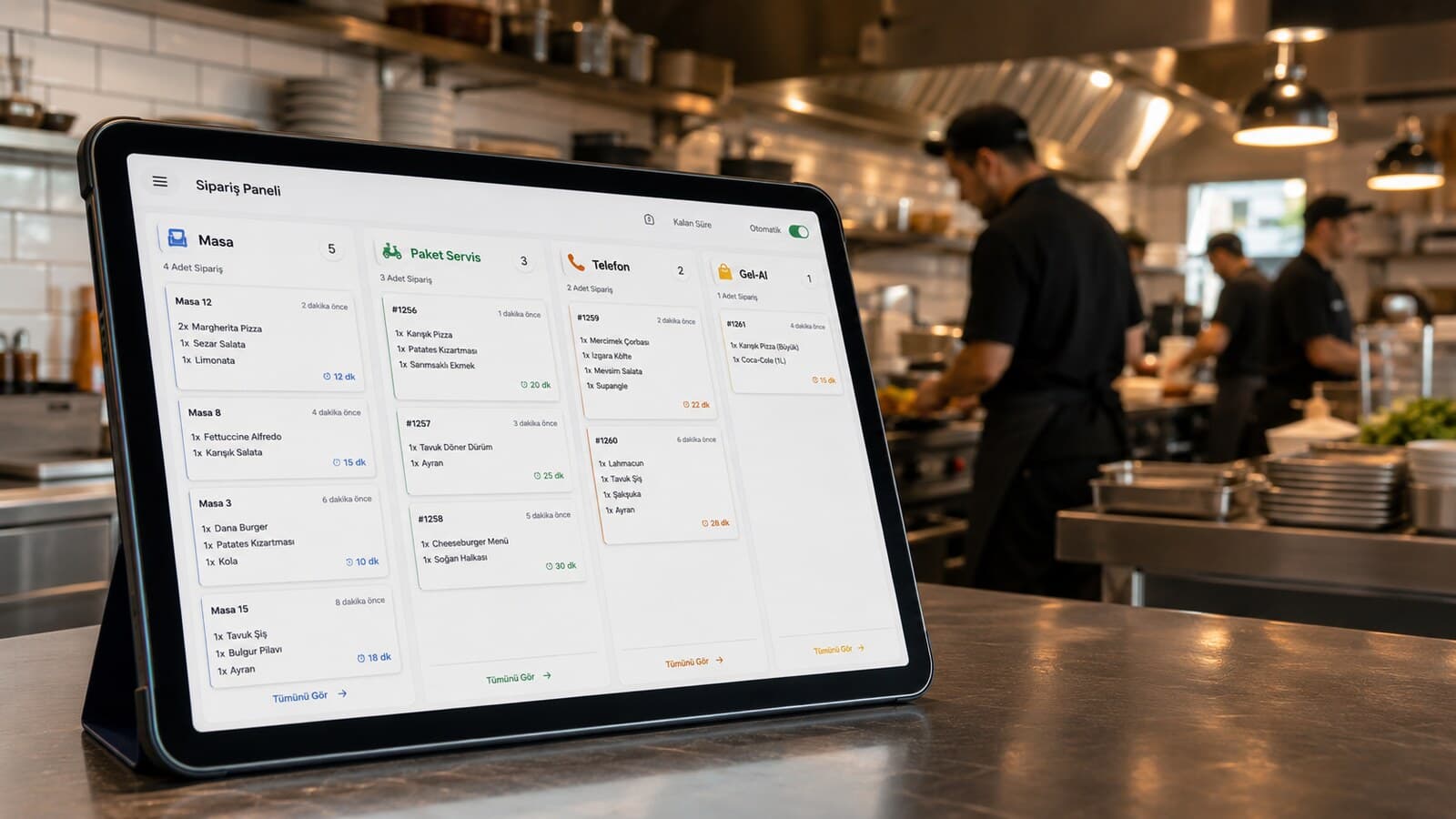 Restoranlarda Çok Kanallı Sipariş Yönetimi: Masa, Paket, Telefon ve Gel-Al